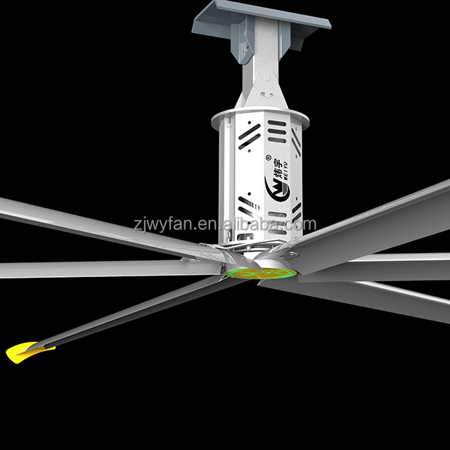 22 ft Energy Large Industrial Fan Large Industrial Aviation Aluminum Magnesium Alloy Permanent Magnet Motor White Ceiling Fan